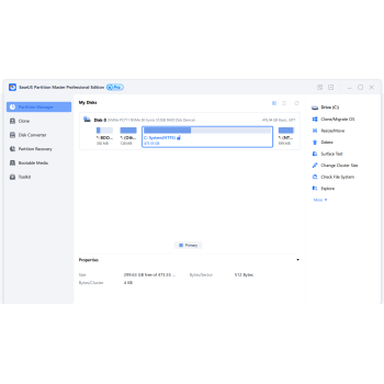 Program Partition Master Pro⁠ Ease­US